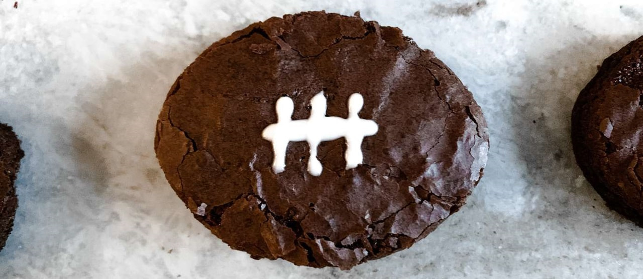 Game Day Football Brownies